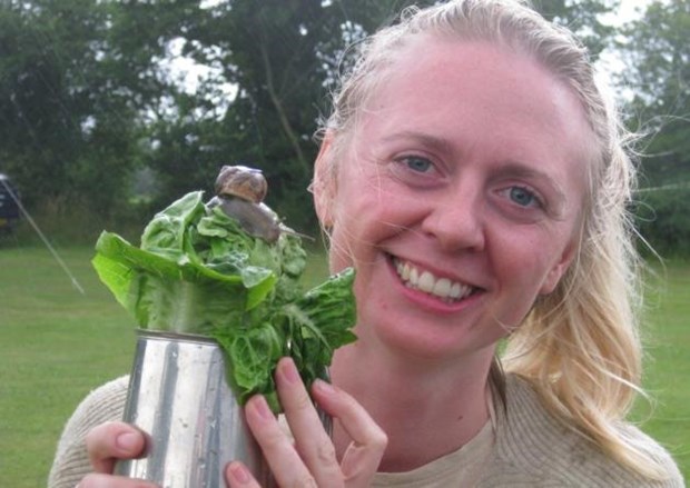 Ốc sên Sammy giành chiến thắng. (Nguồn: edp24.co.uk)